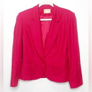 Pendleton Vintage 100% Virgin Wool Classic Blazer Jacket Fuchsia Pink Size 8
